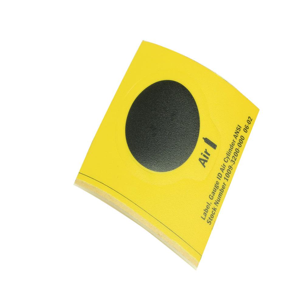 OEM, LBL GA ID YEL/BLK AIR CYL ANSI OEM, LBL GA ID YEL/BLK AIR CYL ANSI