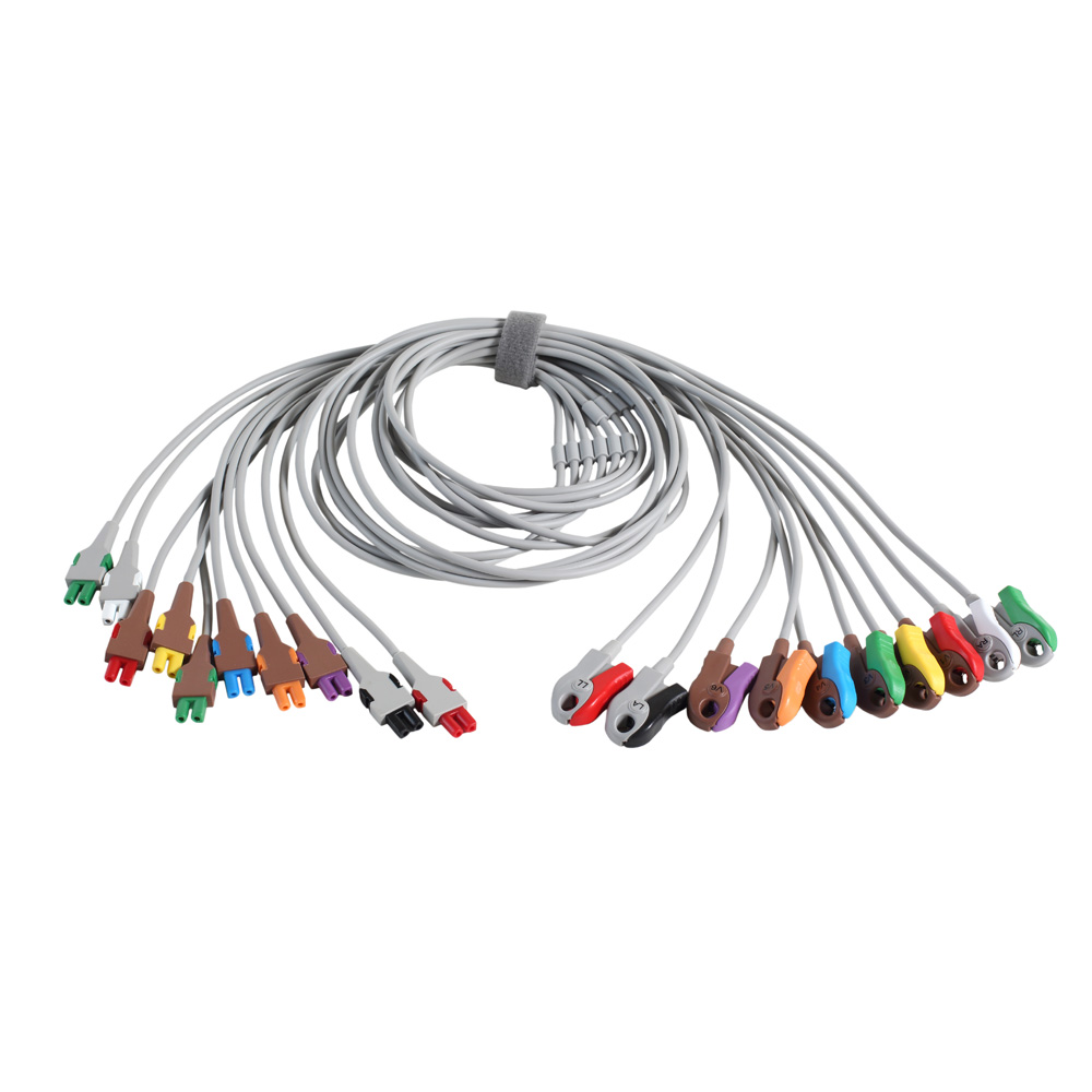 LEADWIRE SET, BASE 10, GRABBER, AHA