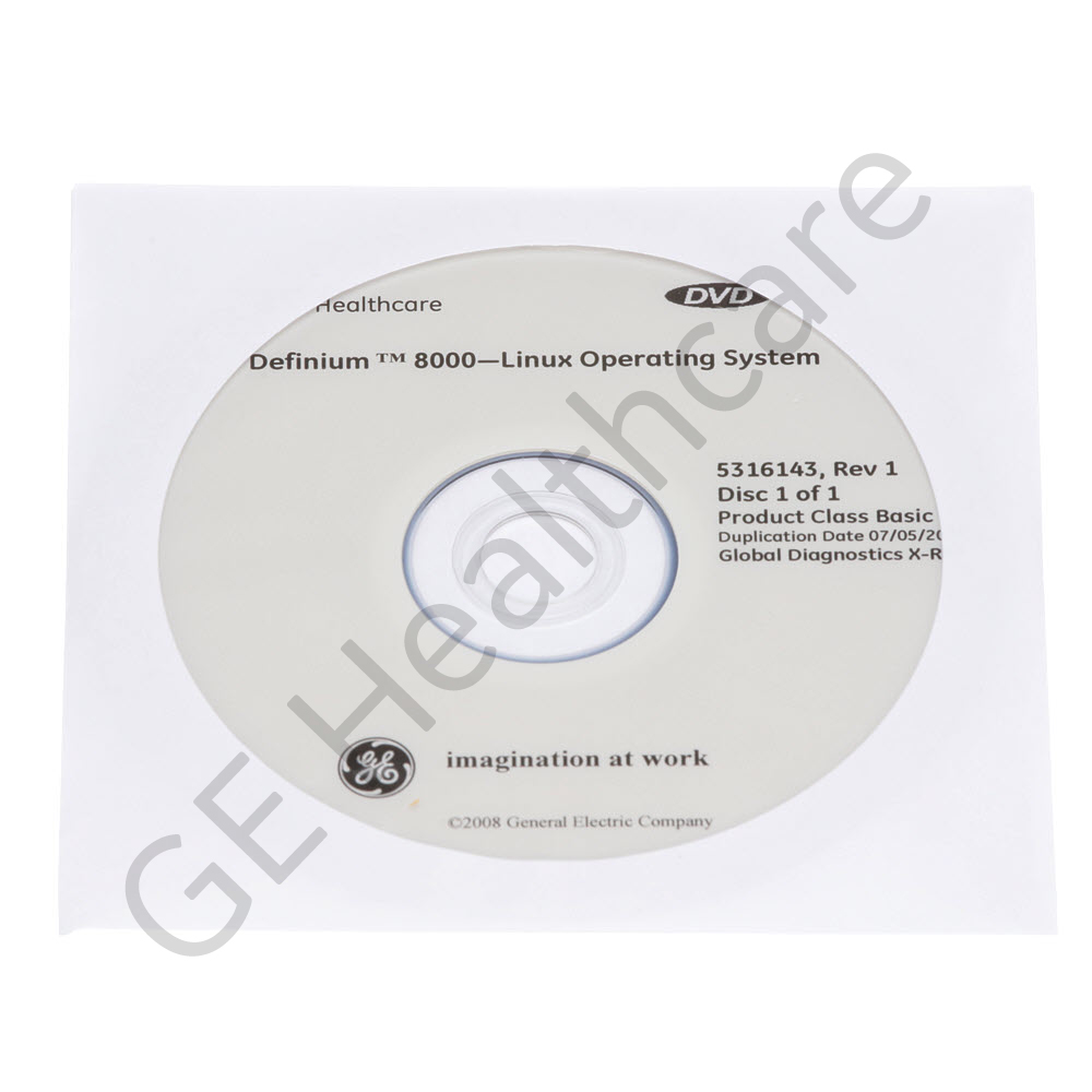 CTT OS 6.2.14 Linux Operating System Software Installation DVD for Definium 8000