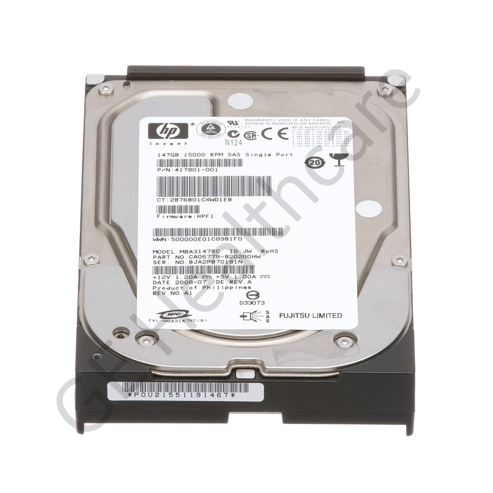 146GB SAS 15K RPM Disk Drive - Fujitsu