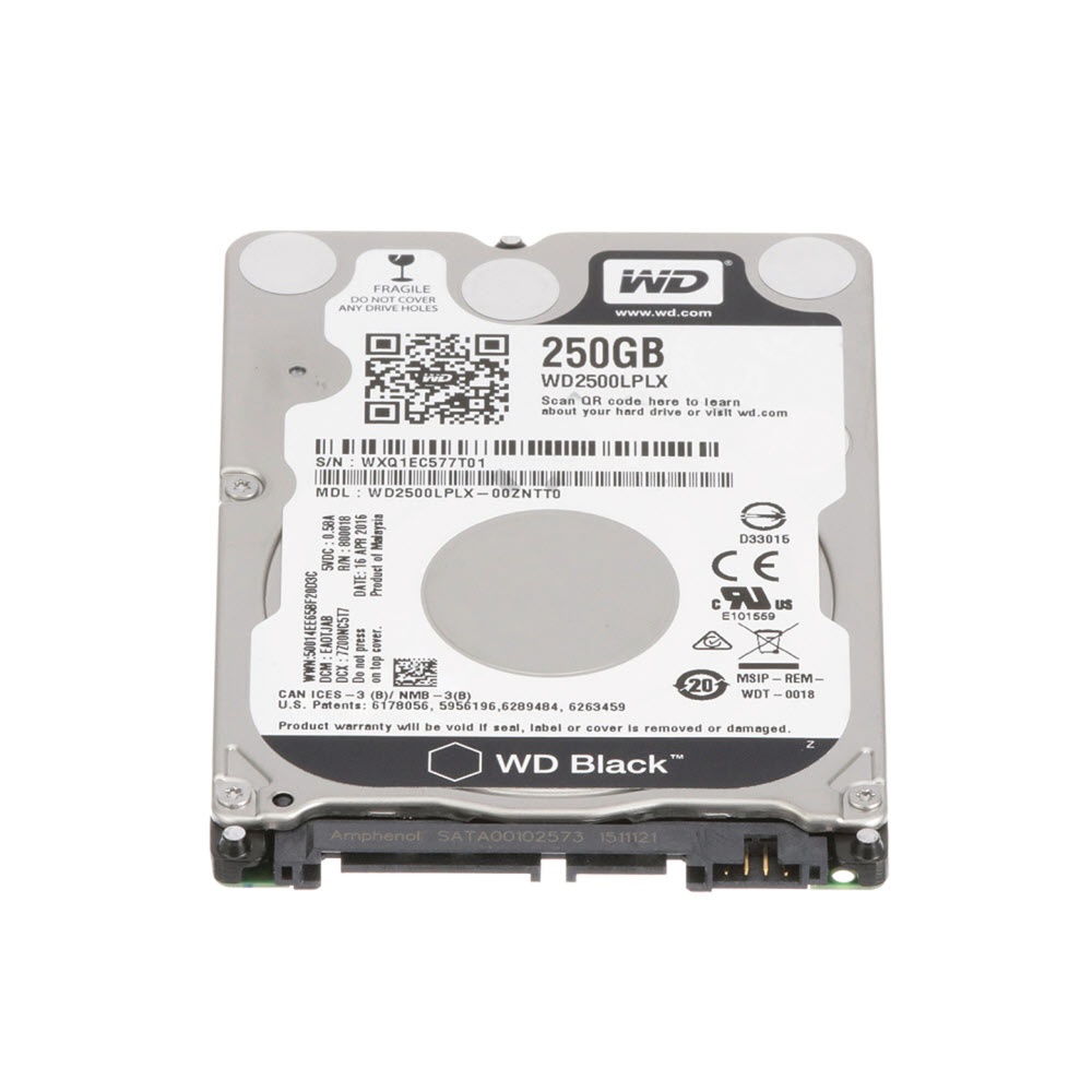 250GB 2.5inch HDD SATA Interface FRU 250GB 2.5inch HDD SATA Interface FRU