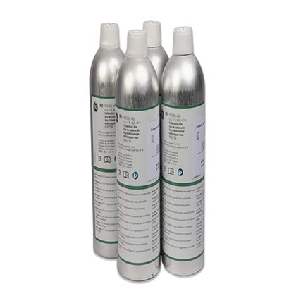 CALIBRATION GAS, CO2, AIR, 4 CANS/PKG