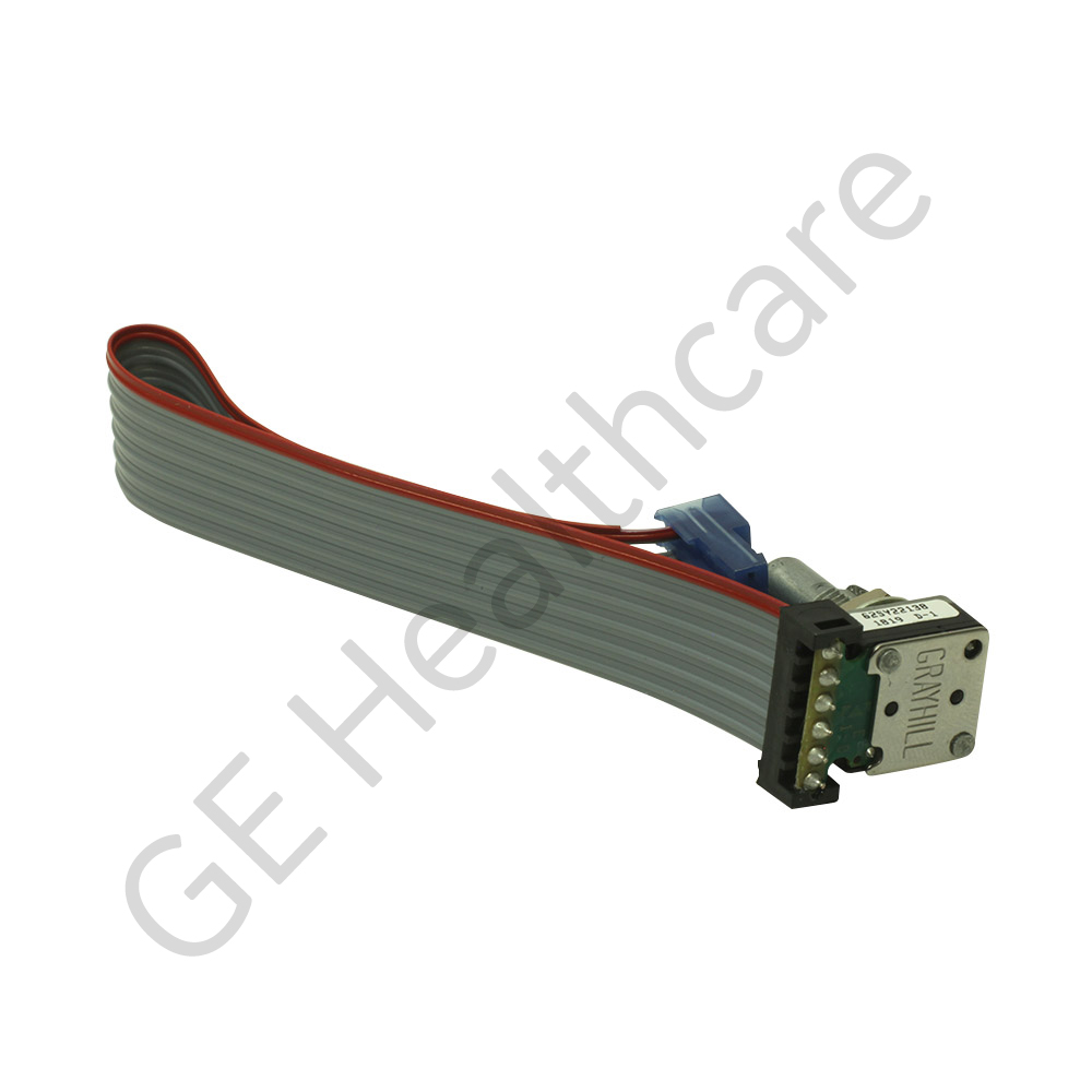 ROT-ENCODER, 16 pos, 22.5 Deg, Detents, Pushbutton, .100 inches Center Ribbon Cable, 6 inches Long