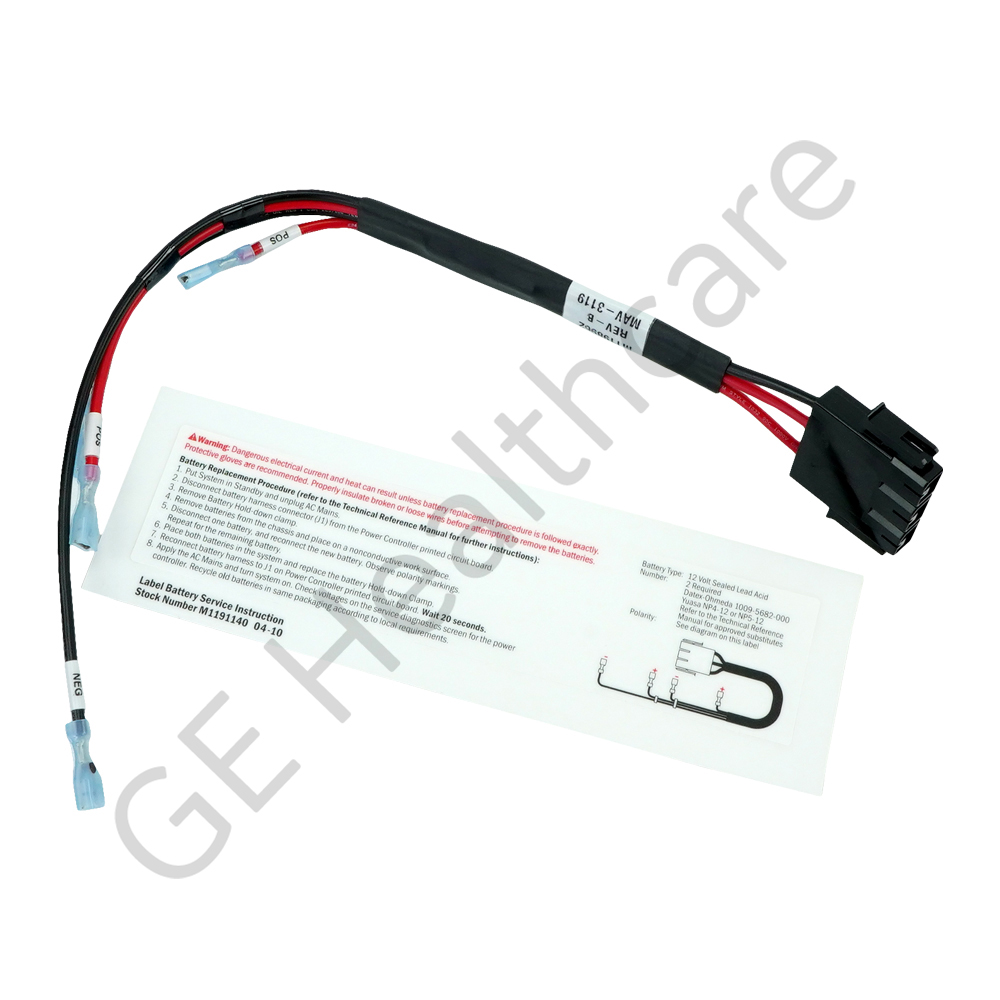 ASSY-MSN, Harness Power Supply to Battery 4Ah, Spare part - Make